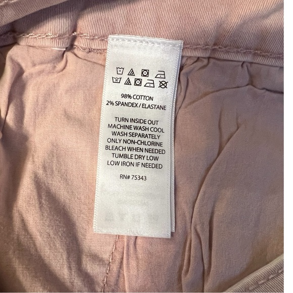 NWT C&C California Blush Pink Chino Shorts Size 6 - Picture 12 of 13